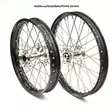 REX WHEELS 18-2,15 EXC&EXCF 24-.. TE&FE 24-.. EC&ECF 24 BLACK RIM/SILVER HUB 22M - Moottoripyörän Täydelliset vanteet - 80038 - 1