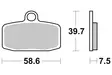 Sbs Jarrupalat Carbon Silver - Moottoripyörän Jarrupalat - 103098 - 1
