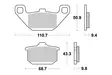 Sbs Jarrupalat Ceramic - Moottoripyörän Jarrupalat - 105028 - 1