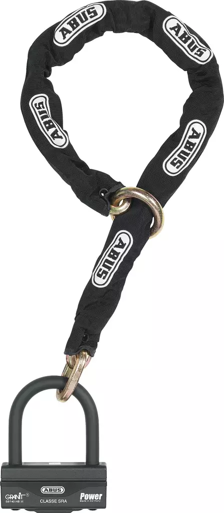 ABUS Ketjulukko Granit 58/140HBIII100 + 12KS120 black loop - Veneen Lukot - 73579 - 1