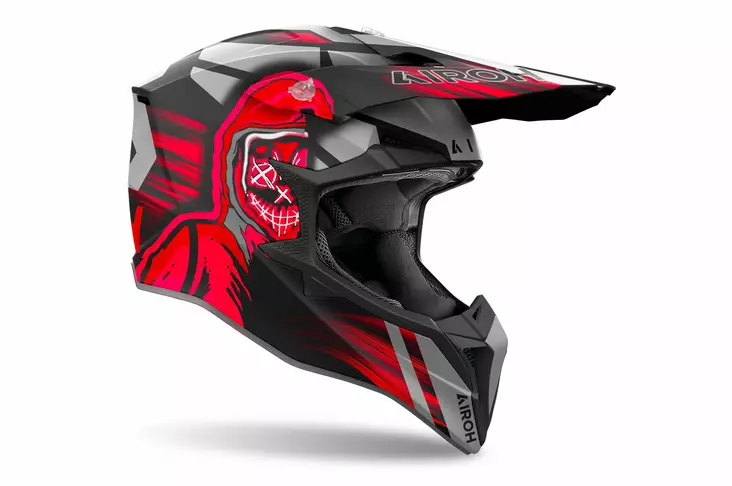 Airoh Kypärä Wraaap Cyber punainen matta M - MP Offroad-kypärät - 89709 - 1