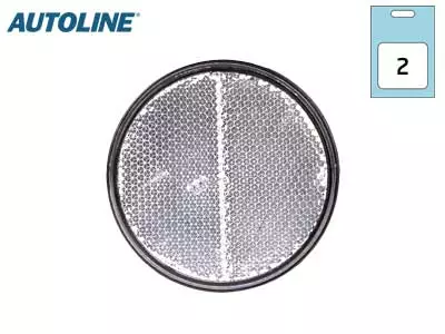 AUTOLINE HEIJASTINPARI PYÖREÄ VALK. 70MM LIIMALLA - Yleisosat ja tarvikkeet - 50829 - 1