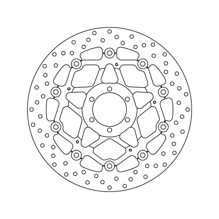Brembo Serie Oro jarrulevy kelluva - Moottoripyörän Jarrulevyt - 101949 - 1