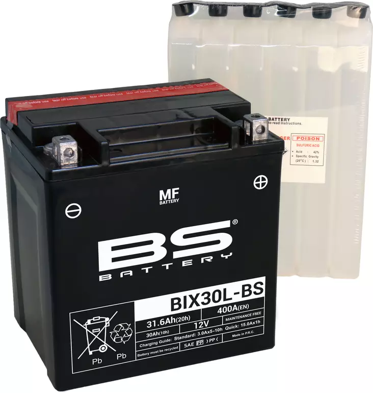 BS Battery BIX30L-BS MF (cp) Maintenance Free - Yleisosat - Akut - 107219 - 1