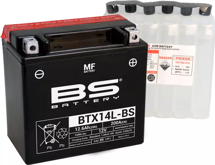 BS Battery BTX14L-BS MF (cp) Maintenance Free - Yleisosat - Akut - 108319 - 1