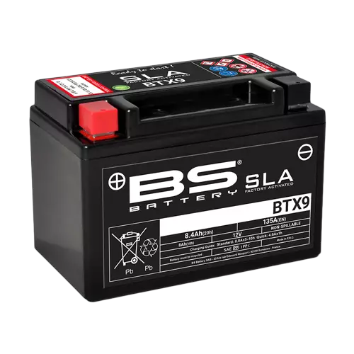 BS Battery BTX9 (FA) SLA - Sealed & Activated - Yleisosat - Akut - 107949 - 1