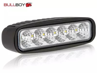 BULLBOY LED PERUUTUS/ TYÖVALO 1440LM 18W SUORAKAIDE 9-32V - Yleisosat ja tarvikkeet - 161899 - 1