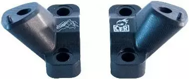 CFR Tartuntakahva adapteri V1 (Knucks riser) Ski-Doo Gen4, Musta - Moottorikelkan Osat & lisävarusteet - 92749 - 1