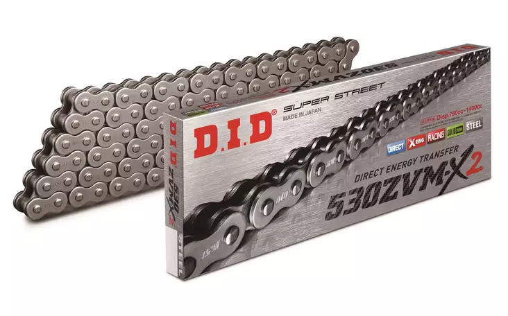 D.I.D 530ZVM-X2 Chain+Connecting link rivet type (ZJ) - Moottoripyörän Ketjut & rattaat - 90239 - 1
