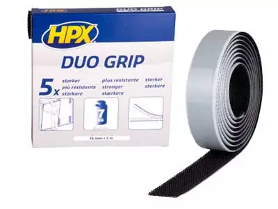 DUO GRIP MUSTA HPX 25MMX2M - Yleisosat ja tarvikkeet - 49229 - 1
