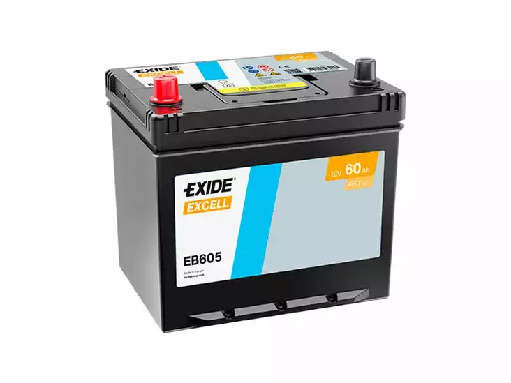 EB605 EXIDE EXCELL 60AH 230X173X222 +/- 480A - Yleisosat ja tarvikkeet - 45599 - 1