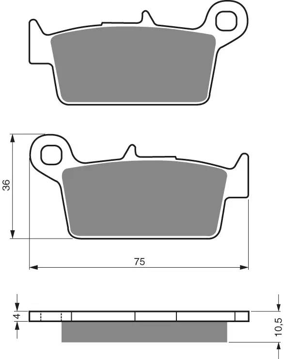 GOLDFREN Jarrupalat 003 Ceramic Carbon K1 - Moottoripyörän Jarrupalat - 87539 - 1