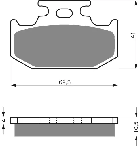 GOLDFREN Jarrupalat 100 Ceramic Carbon K1 - Moottoripyörän Jarrupalat - 89079 - 1