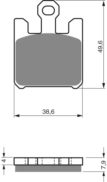 GOLDFREN Jarrupalat 200 Ceramic carbon AD - Moottoripyörän Jarrupalat - 87949 - 1