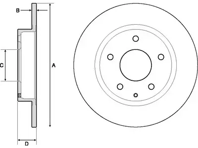JARRULEVY DELPHI, 2 KPL / PKT, TAKA, MAZDA 3 - Yleisosat ja tarvikkeet - 15019 - 1
