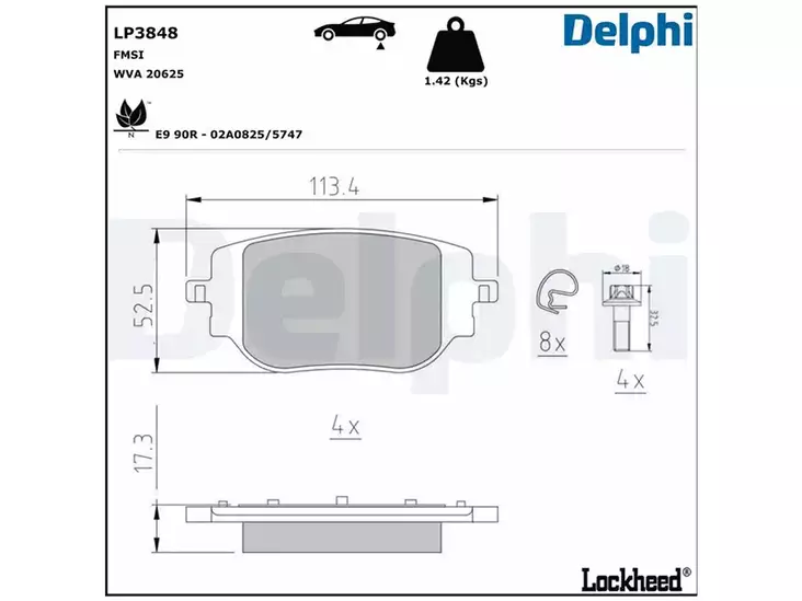 JARRUPALASARJA DELPHI TAKA, CIT / FIAT / OPEL / PEUG / TOYOTA - Yleisosat ja tarvikkeet - 8379 - 1