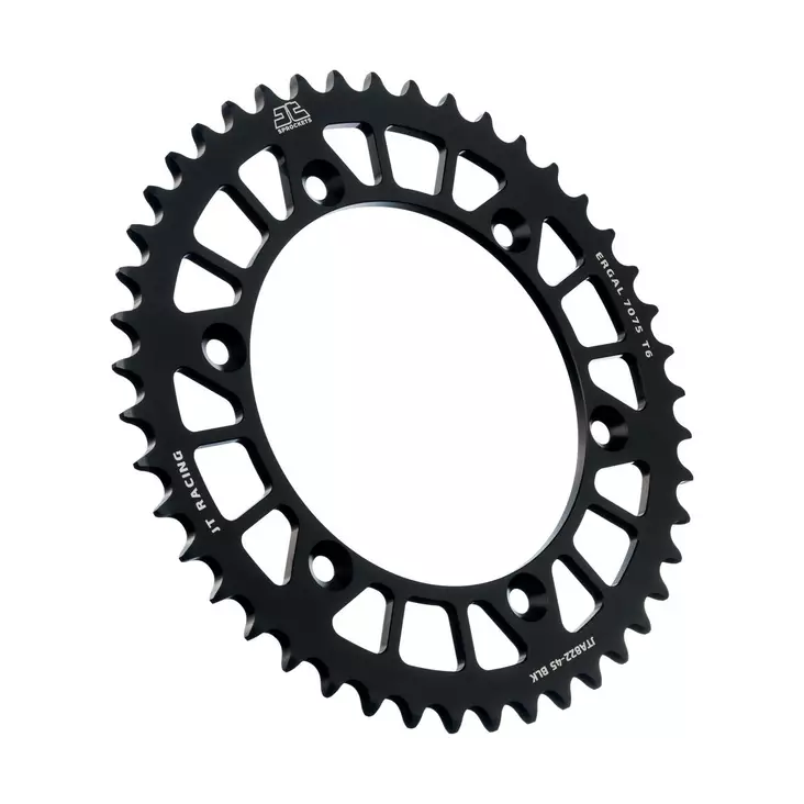 JT Takaratas Alumiini 7075 T6 Musta JTA822.45BLK - Moottoripyörän Ketjut & rattaat - 100499 - 1