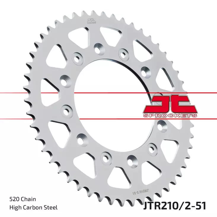JT Takaratas JTR210/2.51 - Moottoripyörän Ketjut & rattaat - 78799 - 1