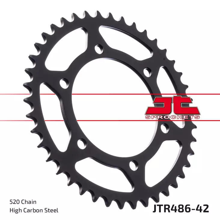JT Takaratas JTR486.42 - Moottoripyörän Ketjut & rattaat - 100169 - 1