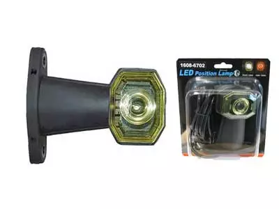 LED-ÄÄRIVALO KUMIVARSI 24V LYHYT VARSI KELT. # - Yleisosat ja tarvikkeet - 50159 - 1
