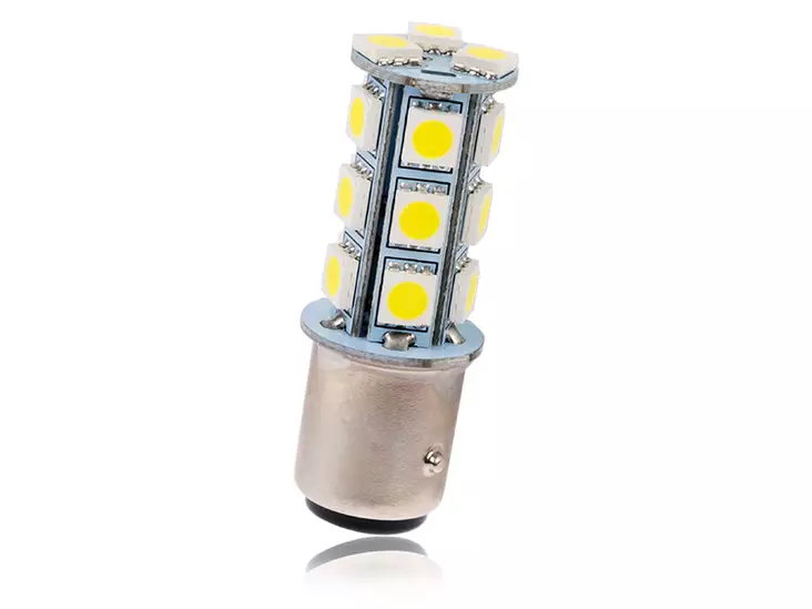 LED-POLTTIMOPARI BAY15D 6000K AUTOLINE GREEN TECH 21/5W - Yleisosat ja tarvikkeet - 50149 - 1