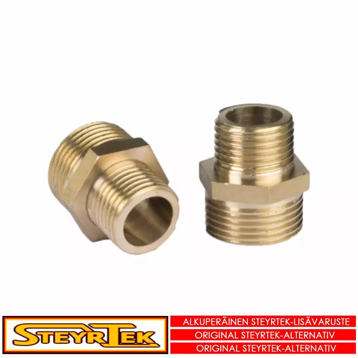Muuntonippa 3/4" uros kierteestä 1/2" urokseen - Rengastarvikkeet - 115029 - 1
