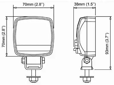 NORDIC LED KL1501 12-24V 10W FLOOD - Yleisosat ja tarvikkeet - 52309 - 1