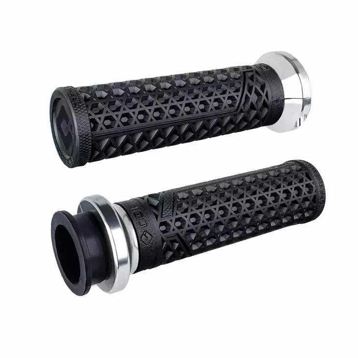 ODI Street Grips V-TWIN Lock-On VANS Signature-Indian TBW BLACK/Silver - Moottoripyörän Ohjaus & hallinta - 81429 - 1