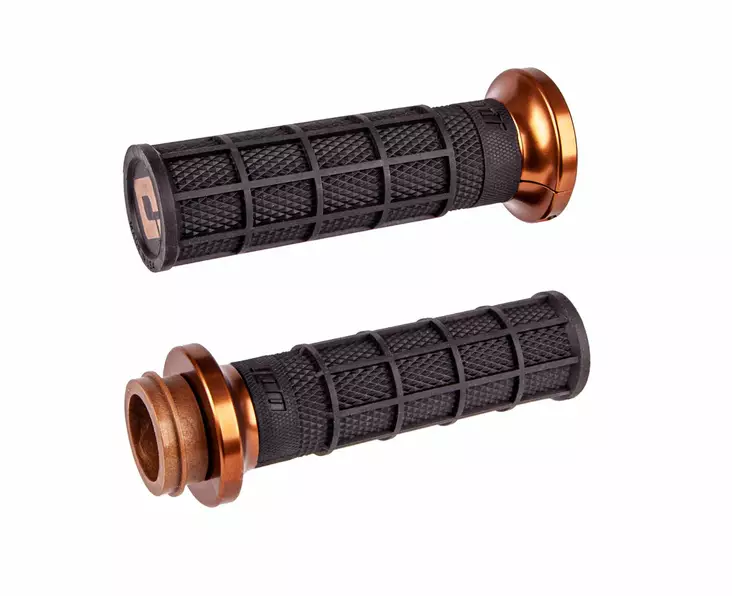 ODI Street V-TWIN Lock-On HART-LUCK Full-Waffle BLACK/Bronze/bronze - Moottoripyörän Ohjaus & hallinta - 80549 - 1