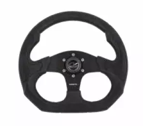 Ohjauspyörä Multiflex Gamma, musta 350mm, 3-puolainen SS - Veneen Ohjaus & hallintalaitteet - 88179 - 1