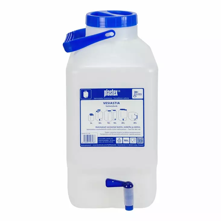 Plastex Vesiastia 10L Avos./Kääntöhana - Veneen Tankit & säiliöt - 106969 - 1