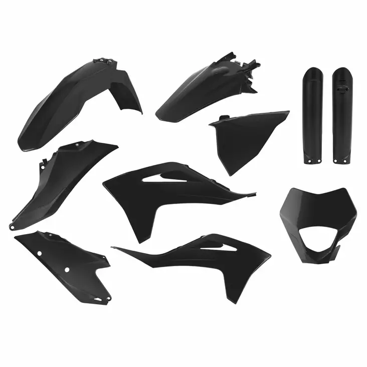Polisport Full kit enduro Kit EC/ECF/MC/MCF (21-23) Black (1) - Moottoripyörän Muovisarjat - 105589 - 1