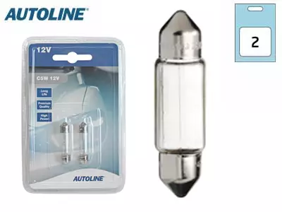 POLTTIMOPARI AUTOLINE 12V 5W BLISTER - Yleisosat ja tarvikkeet - 68259 - 1