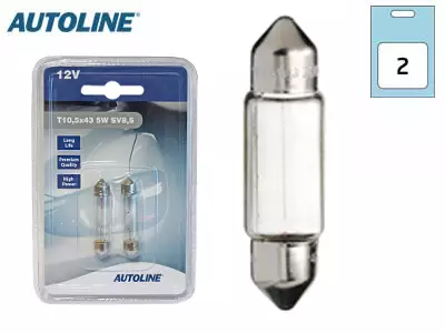 POLTTIMOPARI AUTOLINE 12V 5W BLISTER - Yleisosat ja tarvikkeet - 68289 - 1