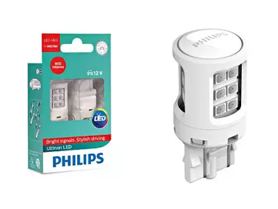 POLTTIMOPARI PHILIPS W21/5 LED RED 11066 ULR 12V X2 - Yleisosat ja tarvikkeet - 76169 - 1