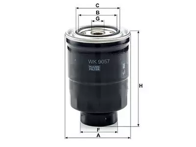 POLTTOAINESUODATIN MANN, MITSUBISHI - Yleisosat ja tarvikkeet - 63549 - 1