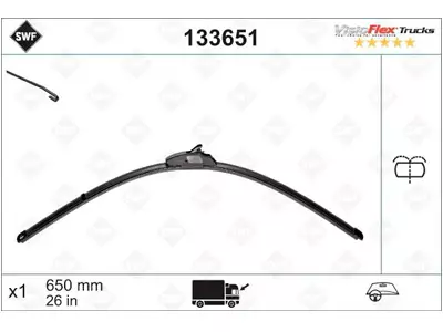 PYYHKIJÄNSULKA SWF TRUCKS 650 MM PESURIKIINNIKKEET # - Yleisosat ja tarvikkeet - 69029 - 1