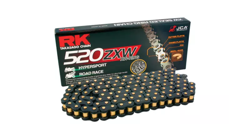 RK BL520 ZXW-rengasketju Black Scale - Moottoripyörän Ketjut & rattaat - 99329 - 1