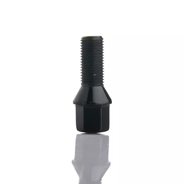 Tähtipää aluvannepulttisarja 1,5mm nousu, 12mm, pituus 28mm, musta 20 kpl - Pultit ja mutterit - 115599 - 1