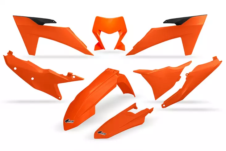 UFO Plastic kit 6-parts KTM EXC EXCF 2024-.. 125-500 Orange - Moottoripyörän Muovisarjat - 83219 - 1