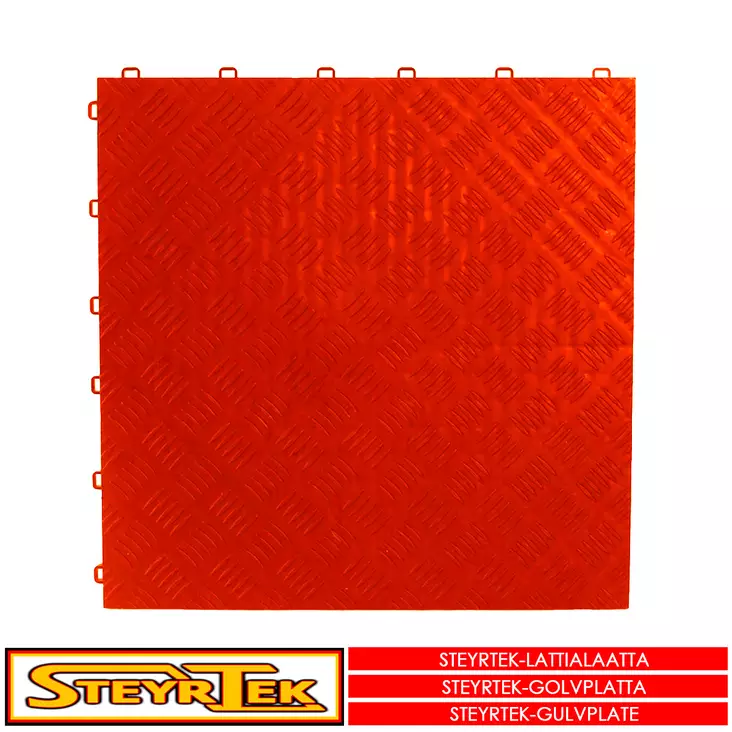Umpinainen Lattialaatta, fire red 40x40cm 4 kpl - Lattialaatat - 115779 - 1