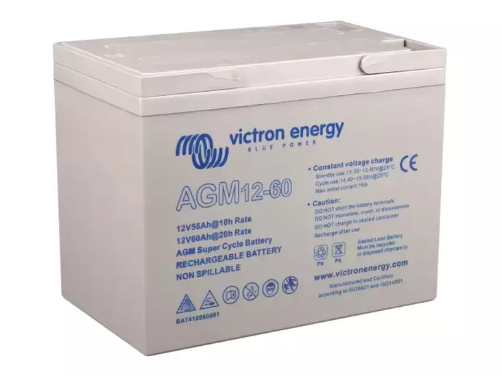VICTRON AGM AKKU 12V/60AH SUPER CYCLE BATT. (M6) - Yleisosat ja tarvikkeet - 46279 - 1