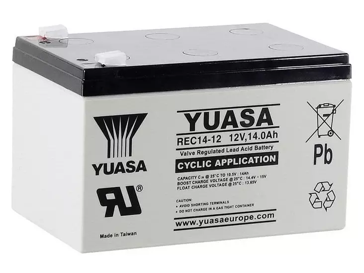 YUASA 12V CYCLIC AGM VRLA 14 AH 151X98X97,5 +/- - Yleisosat ja tarvikkeet - 46329 - 1