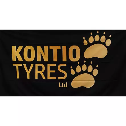 1m x 2m Kontio Tyres banderolli - Esillepano - 115789 - 1