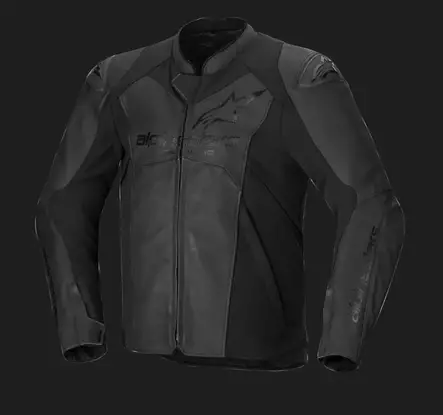 Alpinestars Nahkatakki Faster v3 Musta/Musta 60 - MP Takit & Liivit Onroad - 85099 - 1