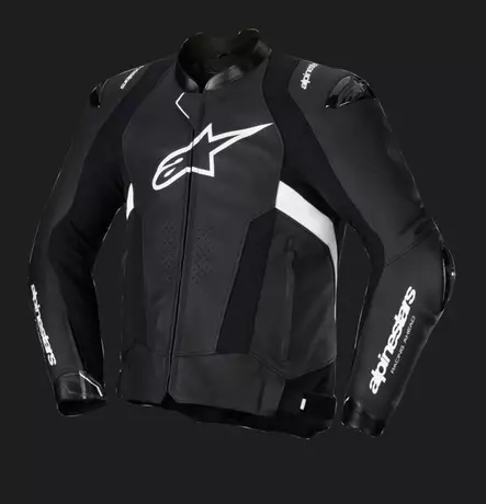 Alpinestars Nahkatakki Missile v3 Musta/Valkoinen 50 - MP Takit & Liivit Onroad - 85609 - 1