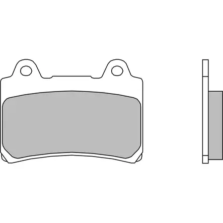 Brembo Jarrupalat Taakse Sintered Road - Moottoripyörän Jarrupalat - 102589 - 1