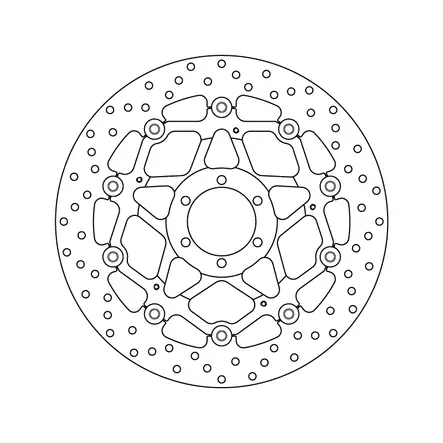 Brembo Serie Oro jarrulevy kelluva - Moottoripyörän Jarrulevyt - 101949 - 1