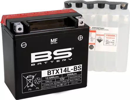 BS Battery BTX14L-BS MF (cp) Maintenance Free - Yleisosat - Akut - 108319 - 1