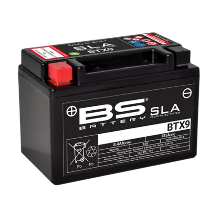 BS Battery BTX9 (FA) SLA - Sealed & Activated - Yleisosat - Akut - 107949 - 1